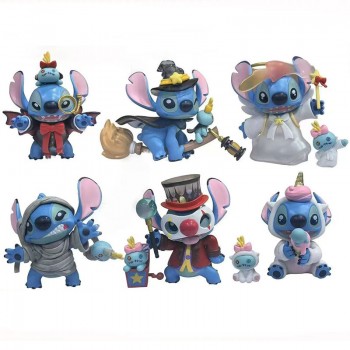 6pcs Stitch anime figures set(OPP bag)