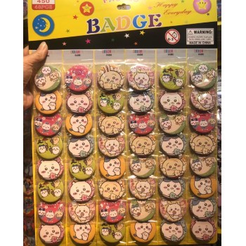 Labubu anime brooches pins 48pcs/24pcs