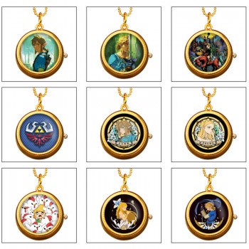The Legend of Zelda game rotating necklace pocket watch