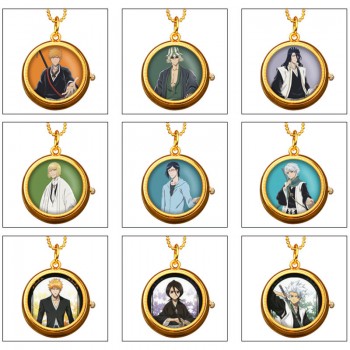 Bleach anime rotating necklace pocket watch