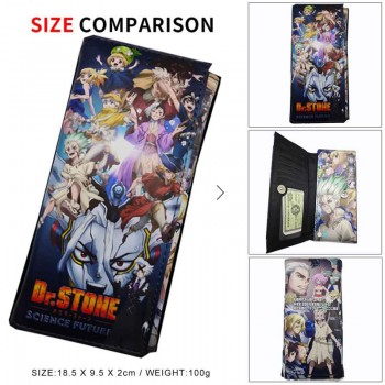 Dr.STONE anime long wallets card holder purse