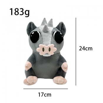 DOORS THE CONTENT Grey Mouse Pig Plush Doll 24cm