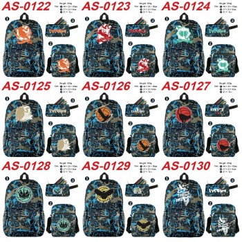 Haikyuu anime shoulder backpack bag pencil case set