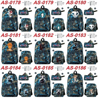Bleach anime shoulder backpack bag pencil case set