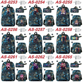 Jujutsu Kaisen anime shoulder backpack bag pencil case set