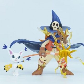 Digital monster Digimon Adventure Wizarmon Tailmon figures set