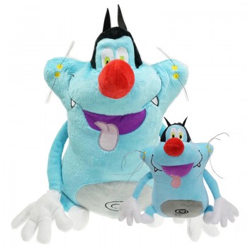 Oggy and the Cockroaches cat anime plush doll 17CM/35CM