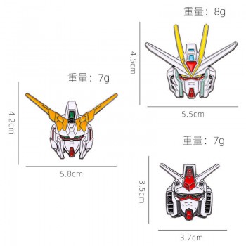 Gundam RX-78 anime Alloy Enamel Brooch Pins