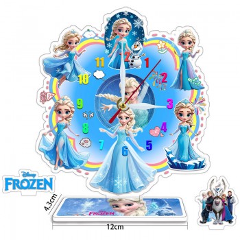 Frozen anime acrylic stand diy clock