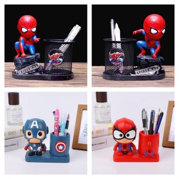 Spider-man Iron man anime Resin Pen Holder Container