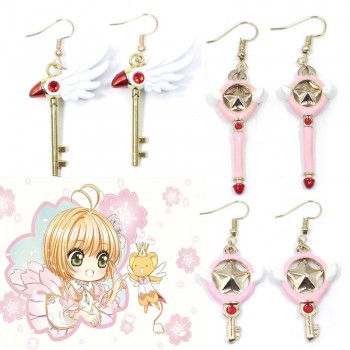 Card Captor Sakura anime alloy earrings