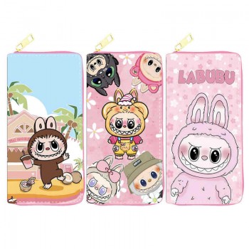 Labubu anime zipper long wallet purse