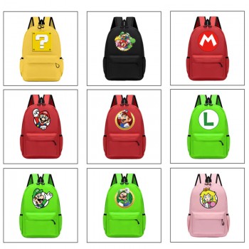 Super Mario anime backpack bags