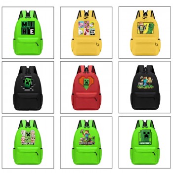 Minecraft game backpack bags