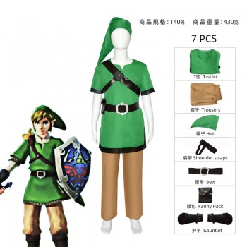 The Legend of Zelda Link game cosplay cloth costume set