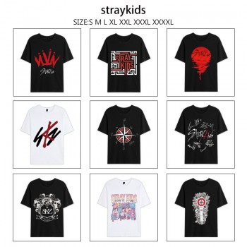 Straykids star Short Sleeve Cotton T-Shirts