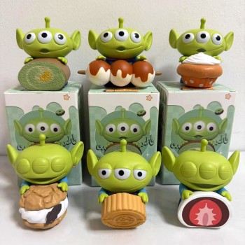Toy Story Alien Afternoon Tea Dim Sum Series anime Figures(6pcs a set)