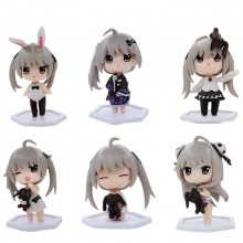 6pcs Yosuga no Sora Kasugano Sora anime figures se...