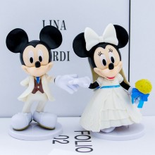 2pcs Mickey Minnie Mouse anime figures set(OOP bag...