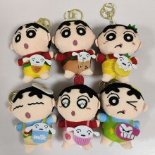 4inches Crayon Shin-chan anime plush dolls set 10c...
