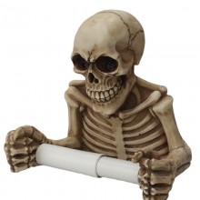 Skull Shape Tissue Holder Wall Hanging Toilet Pump...