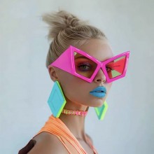 Fashion Oversized Cat Eye Sunglasses Big Frame