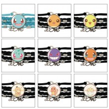 Pokemon anime braided gemstone bracelet hand chain