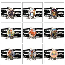 Zootopia anime braided gemstone bracelet hand chai...