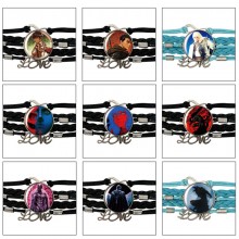 Berserk anime braided gemstone bracelet hand chain