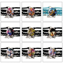 Dragon Ball anime braided gemstone bracelet hand c...