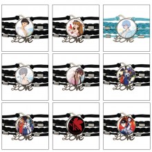 EVA anime braided gemstone bracelet hand chain
