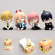 Chainsaw Man sleeping anime figures gashapons(4pcs...