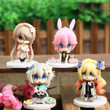 4pcs Honkai Impact 3rd game figures set(OPP bag)