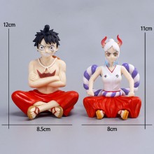 2pcs One Piece Luffy Uta anime figures set(OPP bag...