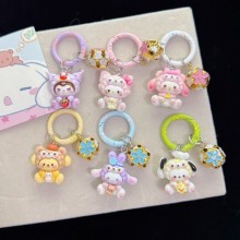 Sanrio Melody kitty Cinnamoroll Kuromi Key Chain B...