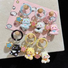 Cute cat anime Key Chains Bag Pendant