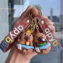 Capybara anime figure doll key chains