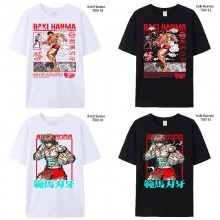 Hanma baki anime short sleeve cotton t-shirt