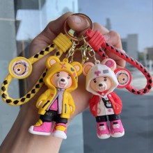 Fashion Bear anime figure doll key chains