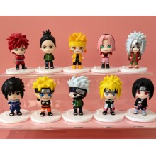 10pcs Naruto anime figures set(OPP bag)