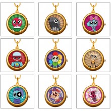 Dandy's World game rotating necklace pocket watch