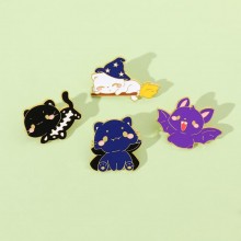 Cute Cat anime alloy enamel brooch pins