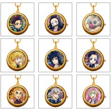 Demon Slayer anime rotating necklace pocket watch