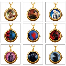 Berserk anime rotating necklace pocket watch