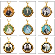 Bleach anime rotating necklace pocket watch
