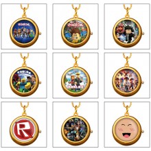 ROBLOX game rotating necklace pocket watch