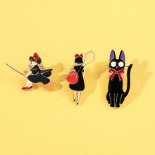 Kiki's Delivery Service anime alloy enamel brooch ...