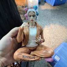 Suicide Squad Harley Quinn sitting anime figure