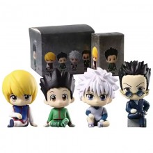 Hunter x Hunter sitting anime figures set(4pcs a s...