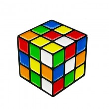 Rubiks Cube Alloy Enamel Brooch Pin